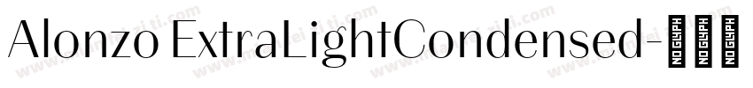 Alonzo ExtraLightCondensed字体转换